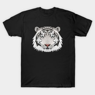 White Tiger Low Poly Art T-Shirt